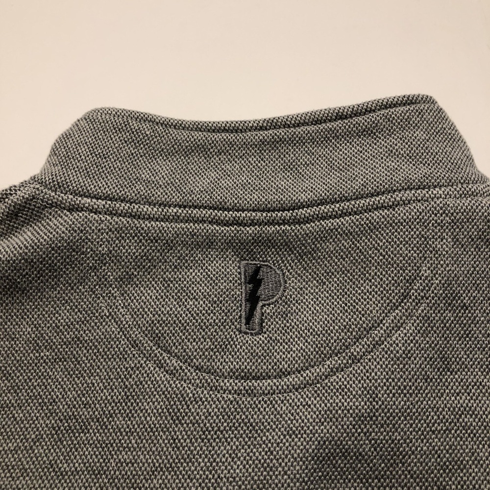 Green Bay Packers Quarter Zip Sweatshirt Pro Player NFL Size Large Gray Vintage - Picture 8 of 11